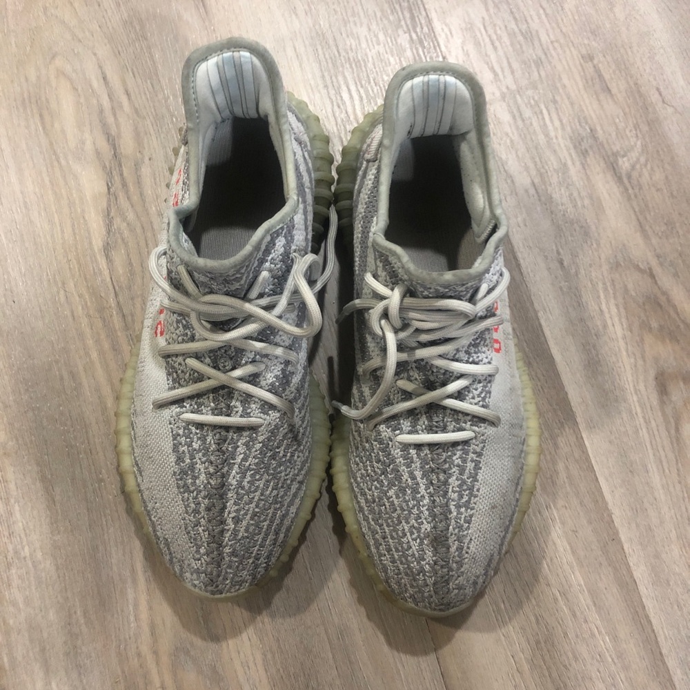 Gray and White Sneakers